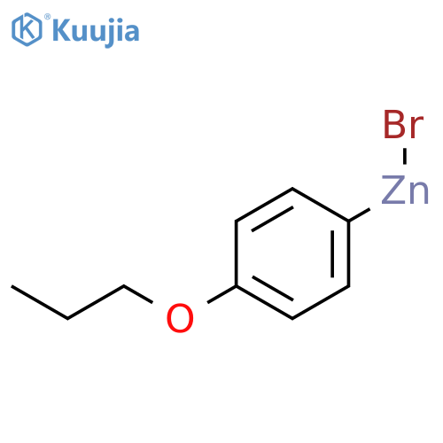 Zinc, bromo(4-propoxyphenyl)- structure