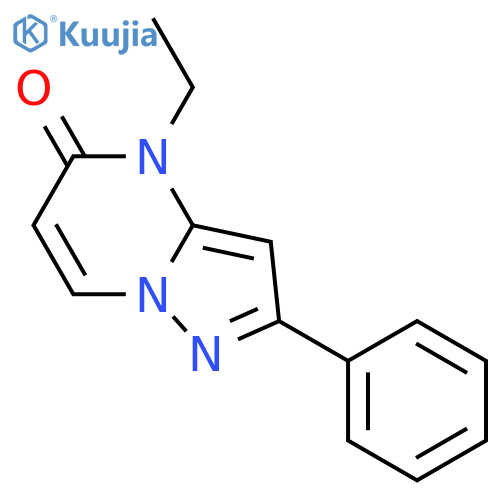 Pyrazolo[1,5-a]pyrimidin-5(4H)-one, 4-ethyl-2-phenyl- structure