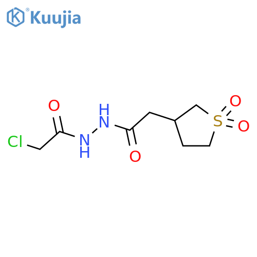 N'-(2-chloroacetyl)-2-(1,1-dioxo-1λ?-thiolan-3-yl)acetohydrazide structure