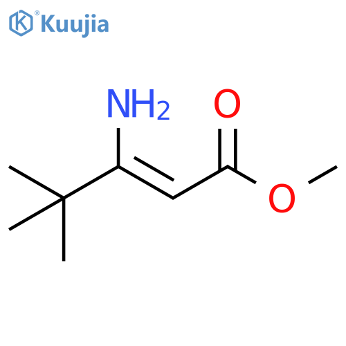 methyl 3-amino-4,4-dimethylpent-2-enoate structure