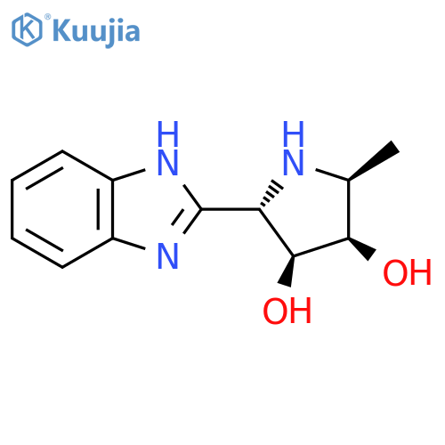 (2s,3s,4r,5s)-2-(1h-Benzimidazol-2-Yl)-5-Methylpyrrolidine-3,4-Diol structure