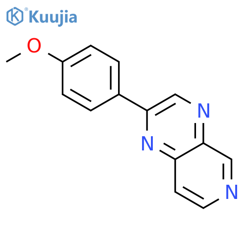 Pyrido[3,4-b]pyrazine, 2-(4-methoxyphenyl)- structure