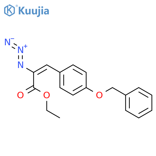 2-PROPENOIC ACID, 2-AZIDO-3-[4-(PHENYLMETHOXY)PHENYL]-, ETHYL ESTER structure