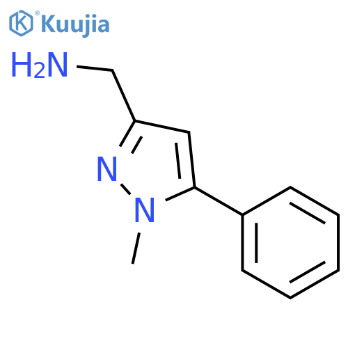 3-(Aminomethyl)-1-methyl-5-phenyl-1H-pyrazole structure