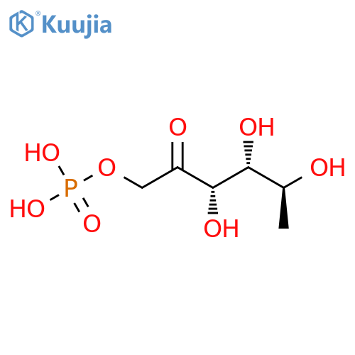 [(3S,4R,5S)-3,4,5-trihydroxy-2-keto-hexyl] dihydrogen phosphate structure