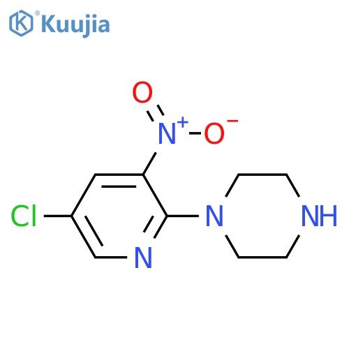 1-(5-Chloro-3-nitropyridin-2-yl)piperazine structure