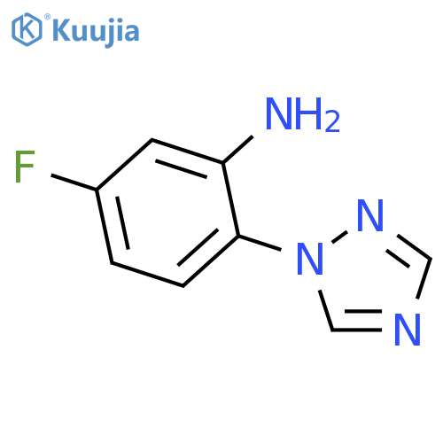 5-Fluoro-2-(1H-1,2,4-triazol-1-yl)aniline structure
