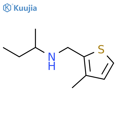 N-((3-Methylthiophen-2-yl)methyl)butan-2-amine structure