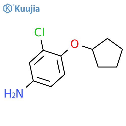 3-Chloro-4-cyclopentyloxy-phenylamine structure