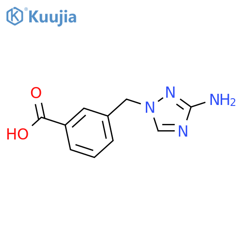 3-(3-amino-1H-1,2,4-triazol-1-yl)methylbenzoic Acid structure