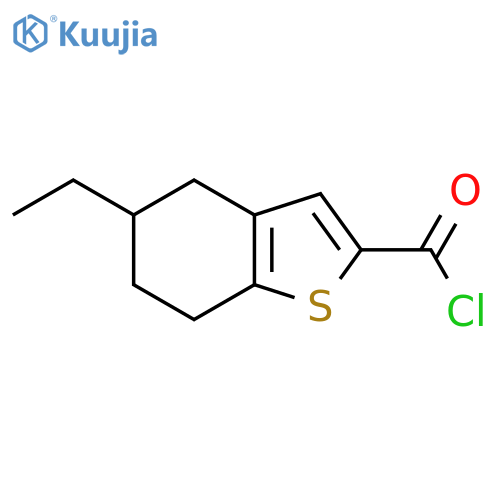 5-Ethyl-4,5,6,7-tetrahydro-1-benzothiophene-2-carbonyl chloride structure