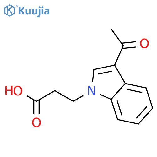 3-(3-Acetyl-1H-indol-1-yl)propanoic Acid structure