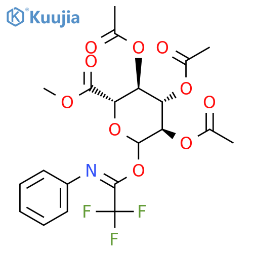 1-(2,2,2-Trifluoro-N-phenylethanimidate)-D-glucopyranuronic Acid Methyl Ester 2,3,4-Triacetate structure