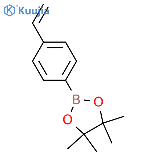 4,4,5,5-Tetramethyl-2-(4-vinylphenyl)-1,3,2-dioxaborolane structure