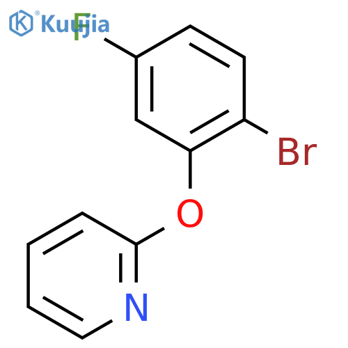 Pyridine, 2-(2-bromo-5-fluorophenoxy)- structure