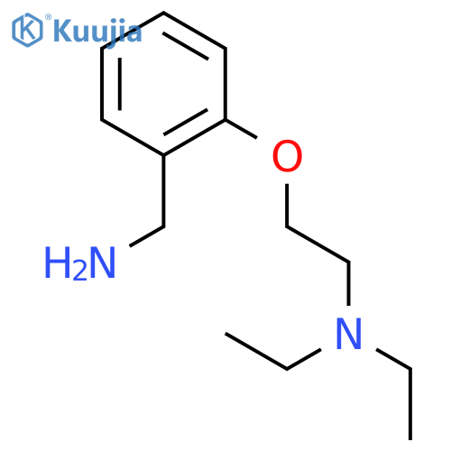 {2-2-(diethylamino)ethoxyphenyl}methanamine structure