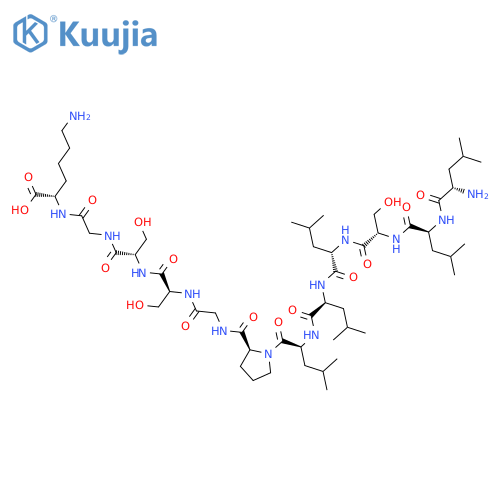 L-Lysine,L-leucyl-L-leucyl-L-seryl-L-leucyl-L-leucyl-L-leucyl-L-prolylglycyl-L-seryl-L-serylglycyl- structure