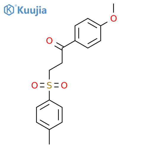 1-(4-Methoxyphenyl)-3-[(4-methylphenyl)sulfonyl]-1-propanone structure