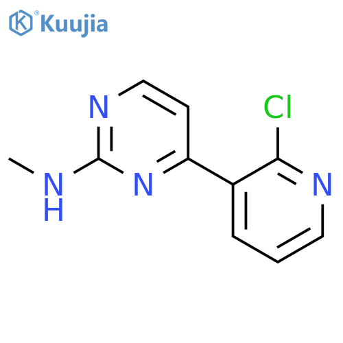 4-(2-Chloro-3-pyridinyl)-N-methyl-2-pyrimidinamine structure