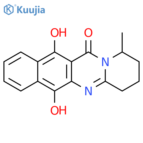 12H-Benzo[g]pyrido[2,1-b]quinazolin-12-one, 1,2,3,4-tetrahydro-6,11-dihydroxy-1-methyl- structure