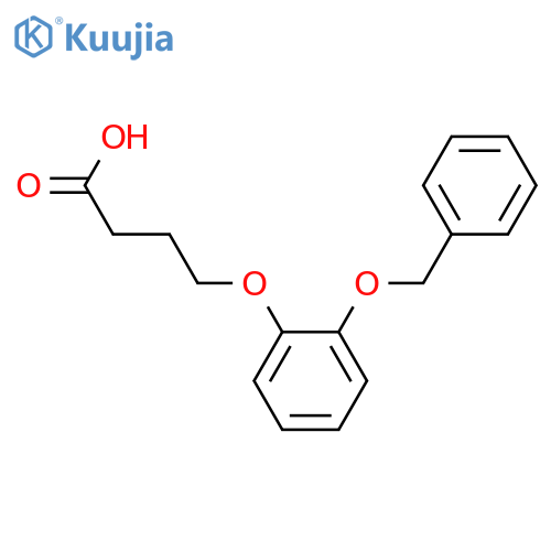Butanoic acid, 4-[2-(phenylmethoxy)phenoxy]- structure