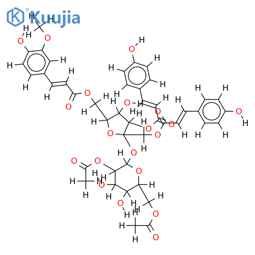 1,3-di-p-coumaroyl-6-feruloyl-2',6'-diacetyl sucrose structure