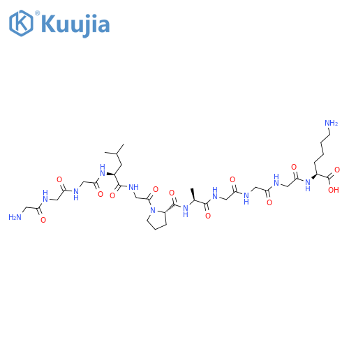 L-Lysine, glycylglycylglycyl-L-leucylglycyl-L-prolyl-L-alanylglycylglycylglycyl- structure