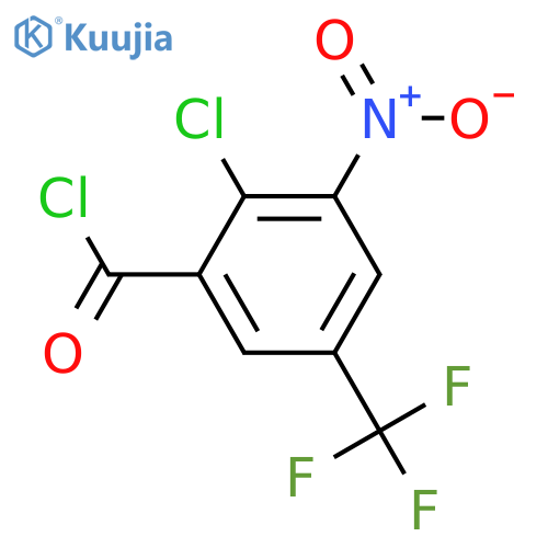 2-chloro-3-nitro-5-(trifluoroMethyl)benzoyl chloride structure