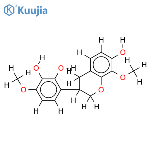 (3R,3S)-3'-hydroxy-8-methoxyvestitol structure