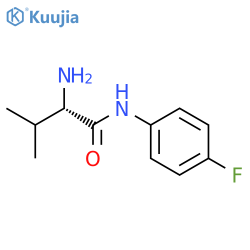 (S)-2-amino-n-(4-fluoro-phenyl)-3-methyl-butyramide structure