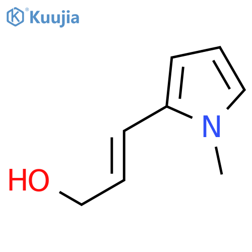 3-(1-methyl-1H-pyrrol-2-yl)prop-2-en-1-ol structure