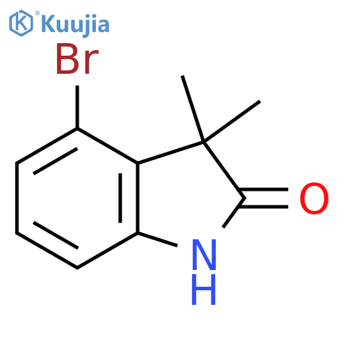 4-bromo-3,3-dimethyl-indolin-2-one structure