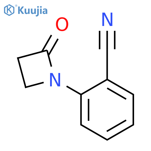 2-(2-oxoazetidin-1-yl)benzonitrile structure