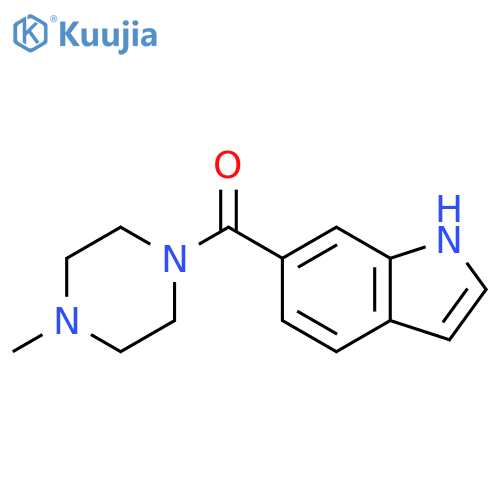 Piperazine, 1-(1H-indol-6-ylcarbonyl)-4-Methyl- structure