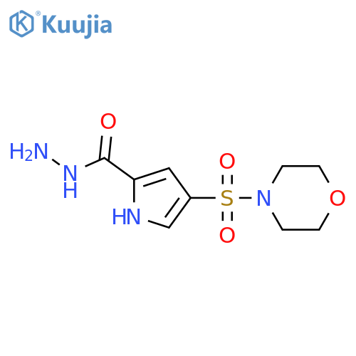 4-(morpholine-4-sulfonyl)-1H-pyrrole-2-carbohydrazide structure
