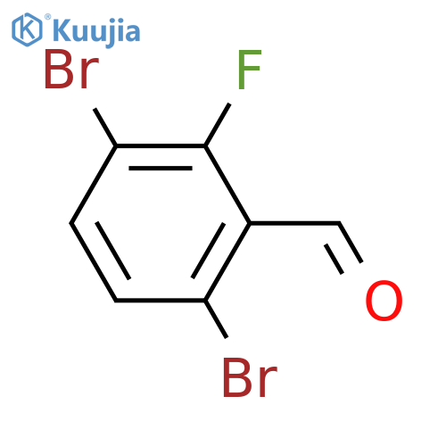 3,6-Dibromo-2-fluorobenzaldehyde structure