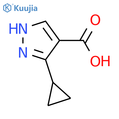 3-cyclopropyl-1H-pyrazole-4-carboxylic acid structure