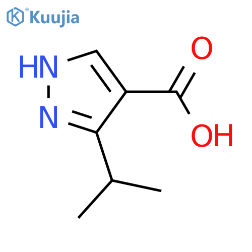 5-(propan-2-yl)-1H-pyrazole-4-carboxylic acid structure