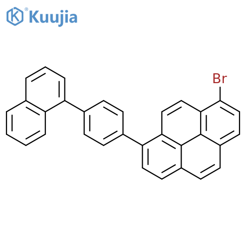 Pyrene, 1-bromo-8-[4-(1-naphthalenyl)phenyl]- structure