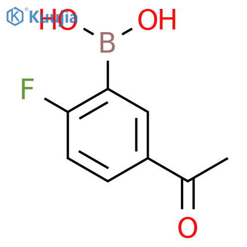 5-Acetyl-2-fluorophenylboronic acid structure