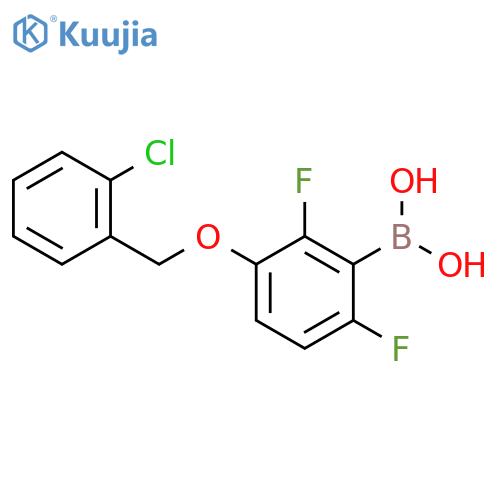 2,6-Difluoro-3-(2'-chlorobenzyloxy)phenylboronic Acid structure