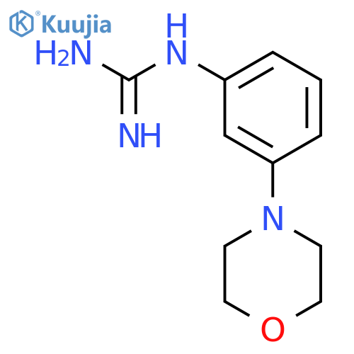 Guanidine, [3-(4-morpholinyl)phenyl]- structure