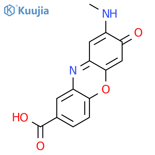 3H-Phenoxazine-8-carboxylicacid, 2-(methylamino)-3-oxo- structure