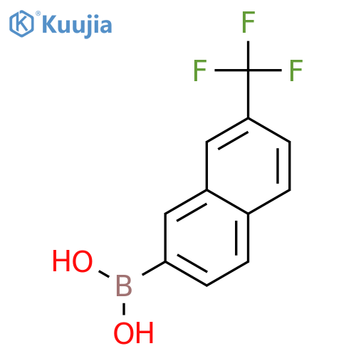Boronic acid, [7-(trifluoromethyl)-2-naphthalenyl]- structure