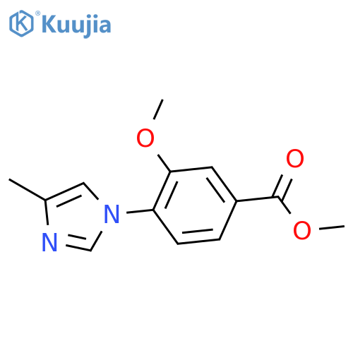 METHYL 3-METHOXY-4-(4-METHYL-1-IMIDAZOLYL)BENZOATE structure