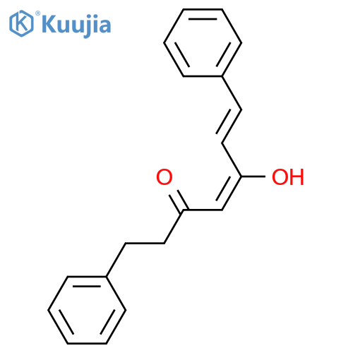 (4Z,6E)-5-hydroxy-1,7-diphenyl-4,6-heptadien-3-one structure