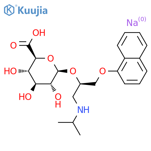 (R)-Propranolol β-D-Glucuronide Sodium Salt structure