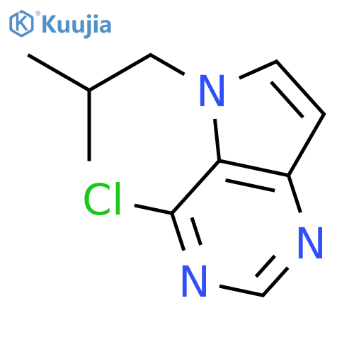 4-Chloro-5-isobutyl-5H-pyrrolo[3,2-d]pyrimidine structure