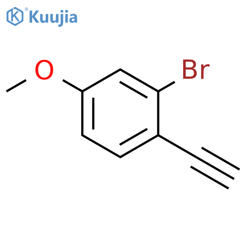 2-bromo-1-ethynyl-4-methoxybenzene structure