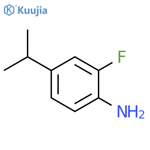 2-fluoro-4-(propan-2-yl)aniline structure